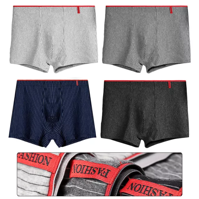 Mens Boxer Classic Sports Rib Shorts Underwear Underpants Trunks L-5XL Seamless#