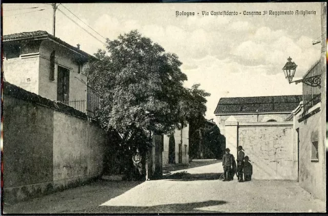 1915 Bologna - Via Castelfidardo - Caserma 3° Regg. Artiglieria