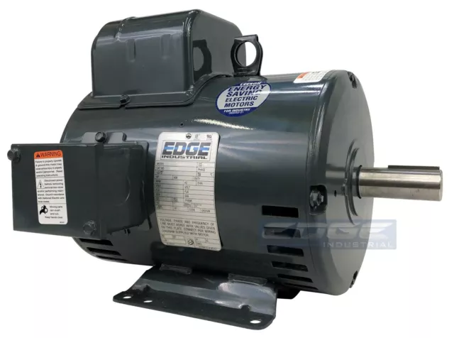 5 Hp Leeson Compressor Duty Electric Motor Replaces 131537, Baldor L1430T L1410T