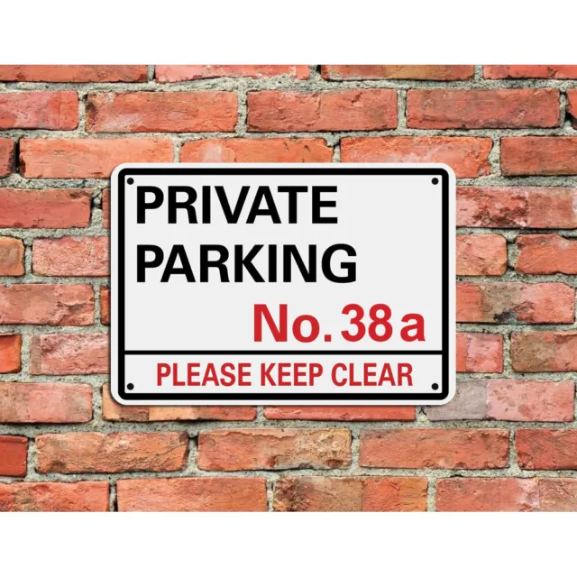 Private Parking Metal Sign Keep Clear Reserved Personalised Custom Driveway