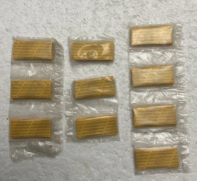 10 Packs of 5 Kodak 16mm Press Tape Universal Film Splicer Old Stock