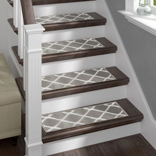 The  Stair Treads for Wooden Steps Indoor - 28In X 9In Washable Stair Treads Ste