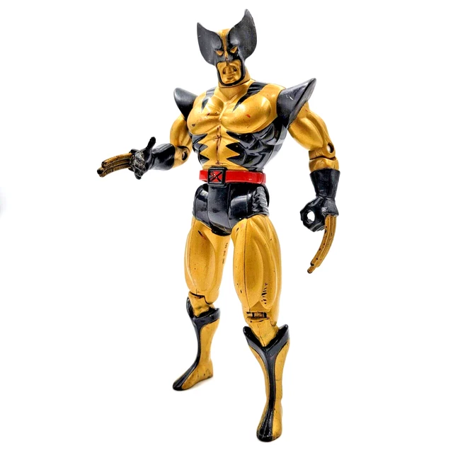 1993 X-Men WOLVERINE 10" Gold Edition Marvel Deluxe FIgure Toy Biz