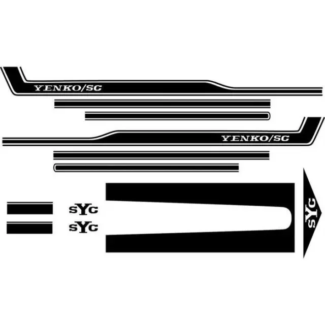 OER SK301 1969 Camaro Black SYC Yenko Stripe Set