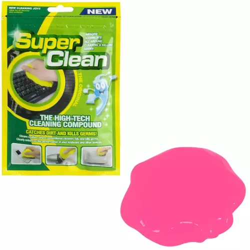 Super Clean Keyboard Cleaner Dust Dirt Remover Car NEW Magic Gel Putty - Pink