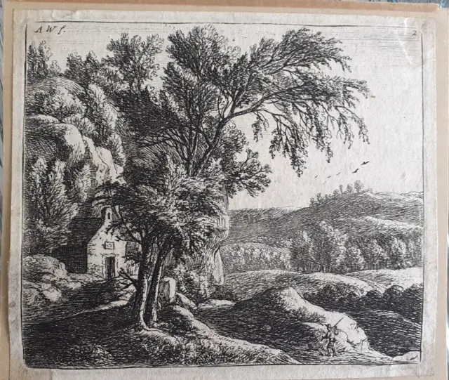 17th CENTURY DUTCH LANDSCAPE - by ANTHONIE WATERLOO - THE HERMITAGE - H.4