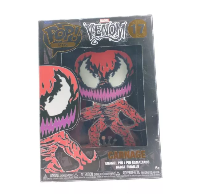 Funko POP! Pin Marvel Venom #17 Carnage Enamel Pin Sealed New