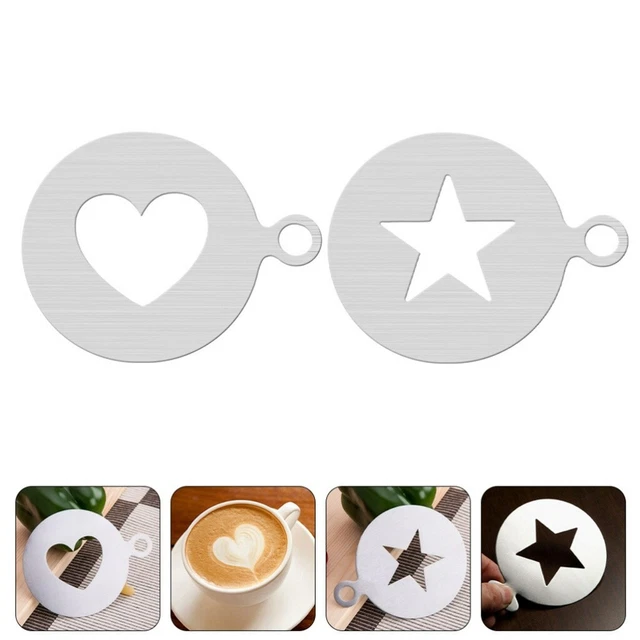 2 pz stampo a latte caffè 12X10X0,1CM acciaio inossidabile