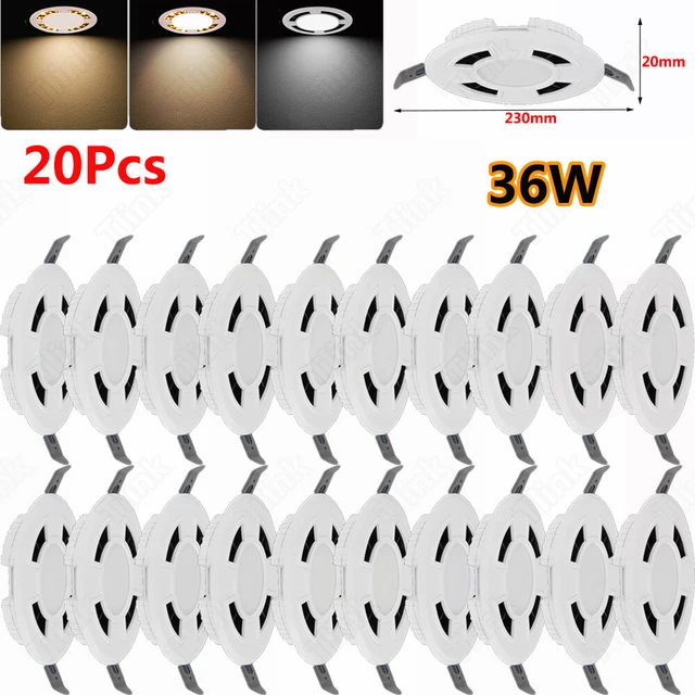 20x 36W LED Einbau Strahler Einbauleuchten Decken Leuchte Einbau Spot Dimmbar