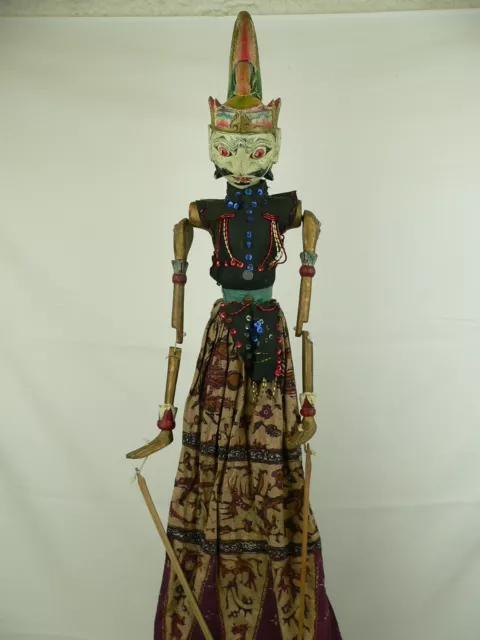 Wayang Golek Indonesien Stabpuppe Puppe antik Asien Marionette Holzpupppe