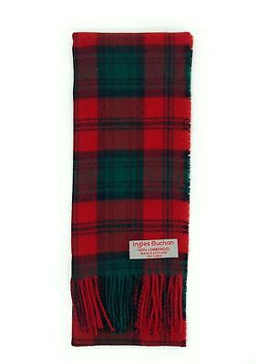 Écharpe vintage 100 % laine pure avec frange anglais fabriqué Buchan Galashiels Écosse 52" 