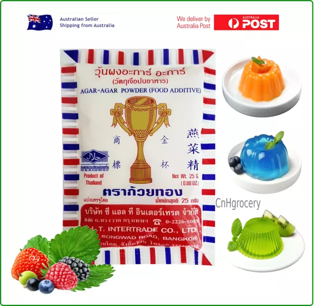 Thai Agar Agar Powder Gold Cup 25g - BB: 07/2025