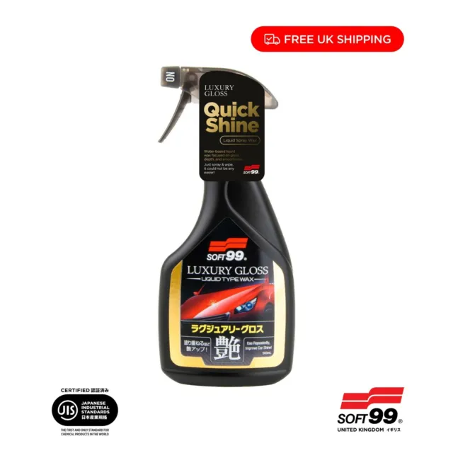 Soft99 Luxury Gloss 500ml Extreme Gloss Quick Detailer Spray Wax