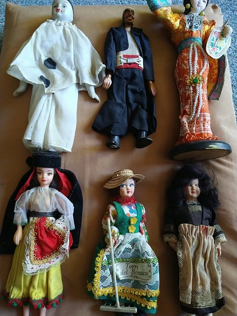 Collection Of Small Antique Dolls