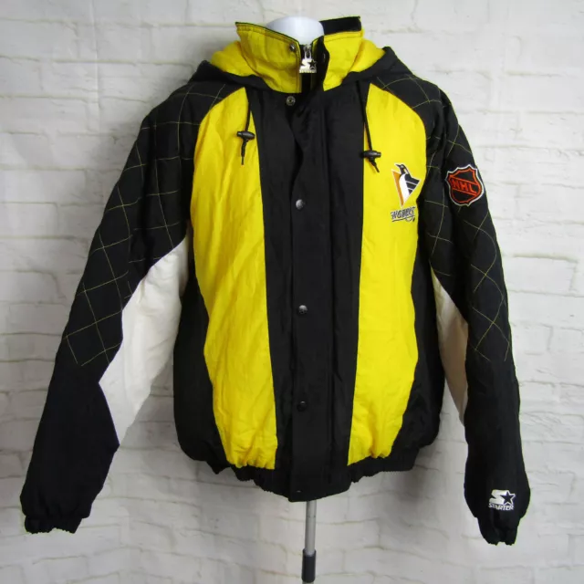 Vintage 90s NHL Penguins Starter Puffer Jacket - BIDSTITCH