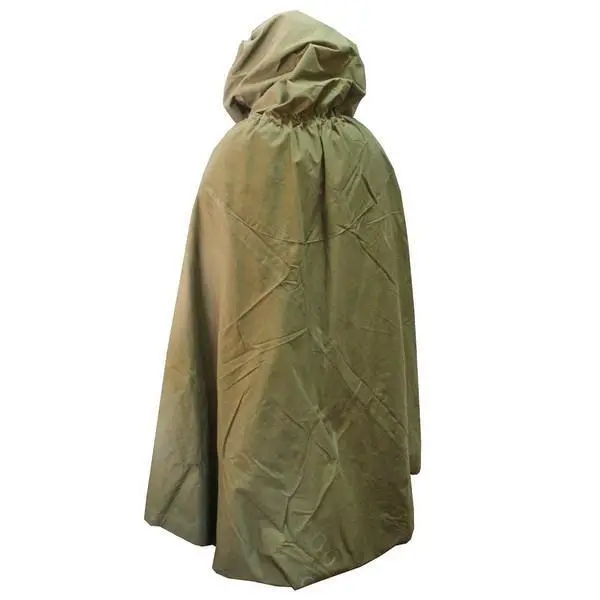 Military Russian Army Soviet Soldiers Cloak Tent Poncho Hooded Rain Coat USSR 2
