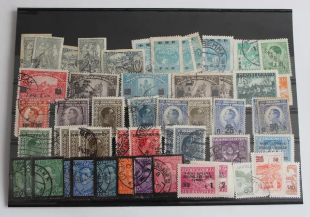 Yugoslavia.  Lot Of Old Stamps (Mh & Used) Overprint