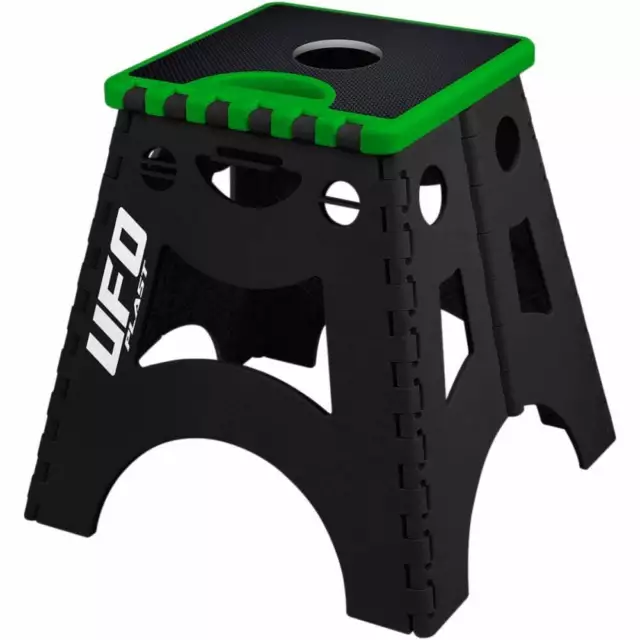 UFO Foldable Motocross MX Enduro Trials Bike Paddock Stand - Green