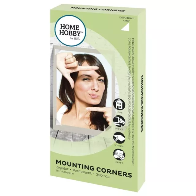 Home Hobby By 3L Mounting Corners 32Mm/1.26 Inch Xl Photo Corners Pack 250