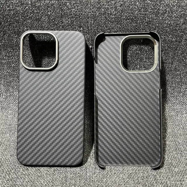 Aramid Carbon Fiber Ultra Slim Case Cover for iPhone 13 Pro Max Half Cover