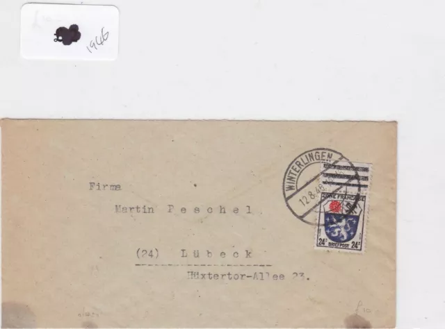 German Postal History Stamps Cover 1946  Ref 8796