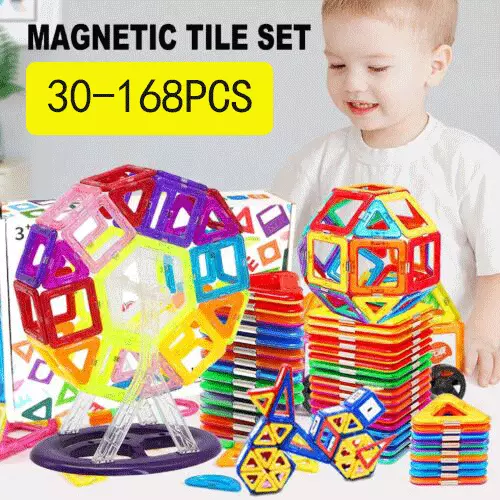 Magnetic Blocks Building Blocks Educational Toys Construction Stacking 3D Tiles