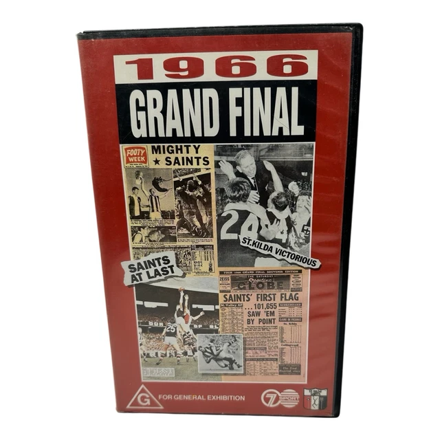1966 GRAND FINAL SAINT KILDA VS COLLINGWOOD VHS Tape Excellent