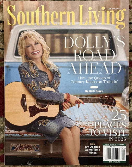 SOUTHERN LIVING MAGAZINE Jan February 2025 Dolly Parton £7.87 PicClick UK