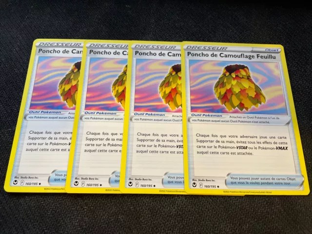 Unco Leafy Camouflage Poncho - Pokemon 160/195 Eb12 Silver Tempe X4