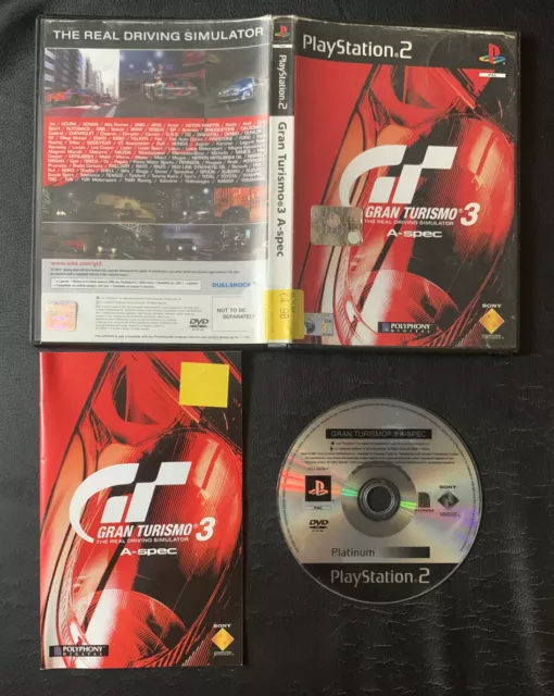 Gran Turismo 3 A-Spec PS2 PlayStation 2 PAL ITA