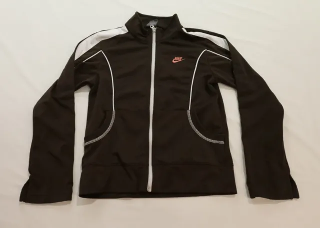 Nike Girls' Basic Long Sleeve Full-Zip Track Jacket MC9 Brown Large (14)