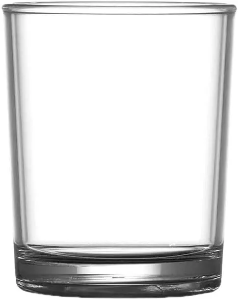 Clear Polycarbonate Reusable 8oz Elite Premium Drink Glass Virtually Unbreakable