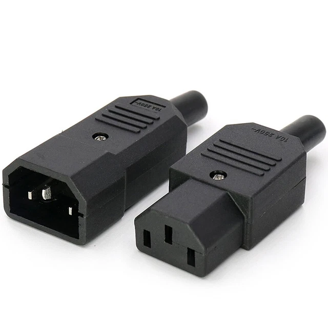 Enchufe alta dureza IP20 protección nailon cobre puro abrazaderas de tornillo 1 juego