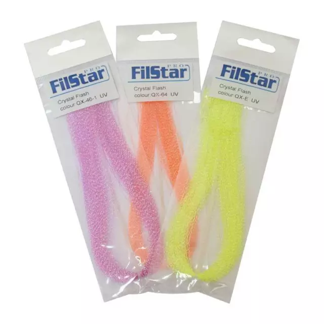 Crystal Flash Holographic Tinsel Flashabou Fly Tying Rig  Making Material NEW