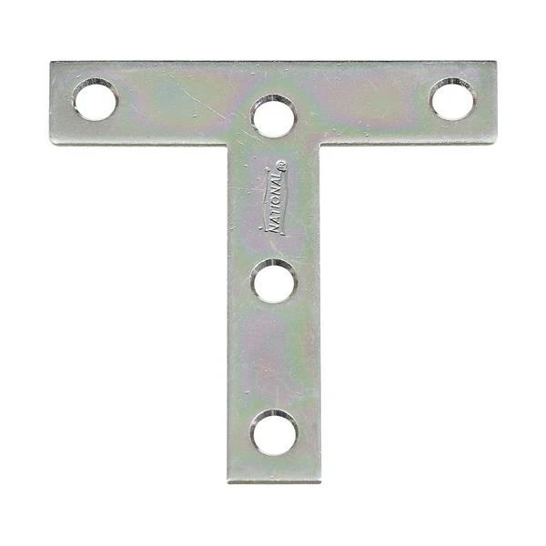 100 Pk Steel Zinc Plated 3" Wide X 3" Long T Plate Brace Splice N266429