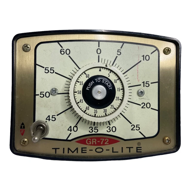 Temporizador de fotografía profesional de cuarto oscuro Time-O-Lite de colección modelo GR-72 FUNCIONA