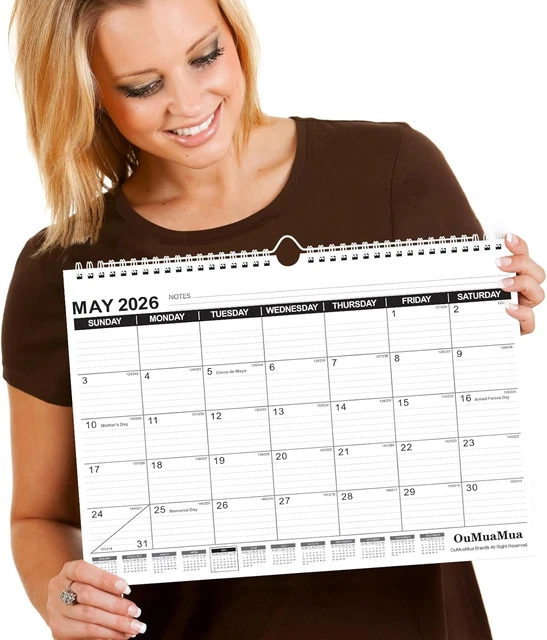 WALL CALENDAR 2025, Calendar Wall 2025, Jan. 2025 to Jun. 2026, 14" X