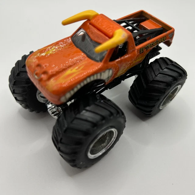 MONSTER JAM EL Toro Loco x2 Lot Monster Truck 1:64 Chrome Rims Hot ...