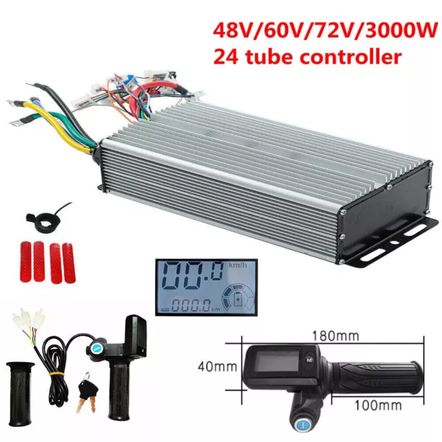 48V 60V 72V 3000W Motor Controller 24mos MAX80A for Electric Bike/E-Scooter SDE