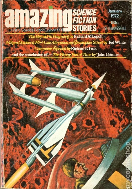 Amazing Stories Pulp Jan 1972 Vol. 45 #5 FN Stock Image