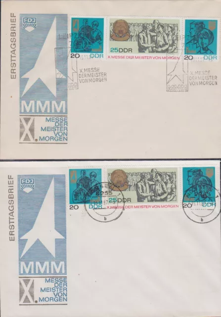 Briefmarken DDR Mi Nr. 1320-22 MMM FDC  ESST+EST Ortsstempel