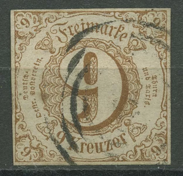 Thurn und Taxis 1862/64 9 Kreuzer 34 II gestempelt, vollrandig