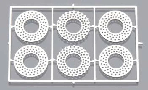 Detail-Master Vented Disc Brakes 11'' Drilled - Plastic Model Vehicle Accessory