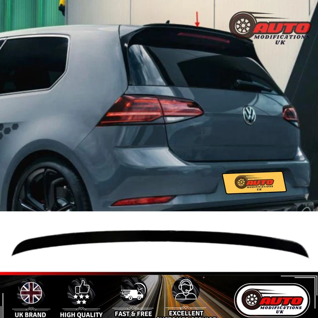 VW GOLF MK7 MK7.5 TDI TSI Rear TCR Style Roof Spoiler Wing Lip Gloss ...