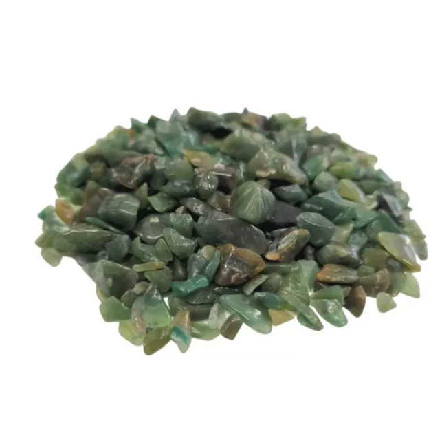 1kg Gemstone Chips Natural Loose Stones Bag of Green Avenurine Chips