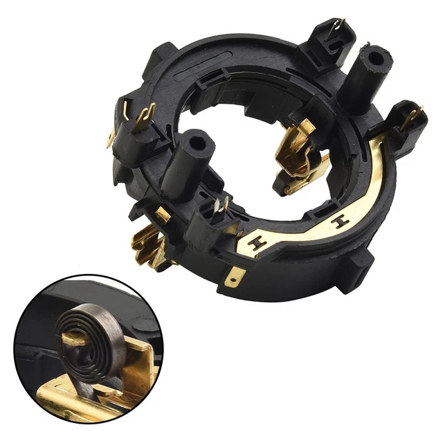 Soporte para cepillo de carbono Black Hammer plástico giratorio + metal nuevo confiable