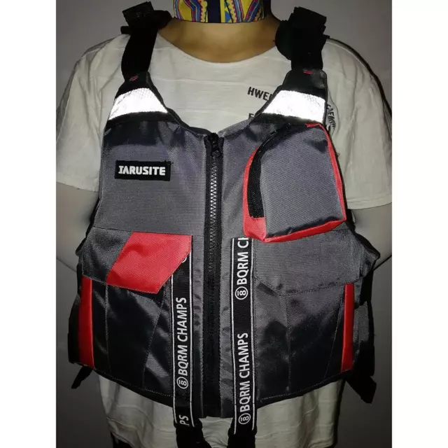 Multi Pockets Vest De Pêche Veste De Sauvetage Kayak Canoe Bateau De Flottaison