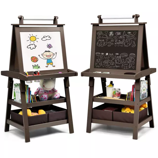 3 in 1 Kinder Staffelei Kindertafel Doppelseitig Whiteboard Inkl. Magneten