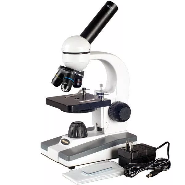 AmScope 40X-1000X Portable Science Student Biological Compound Microscope