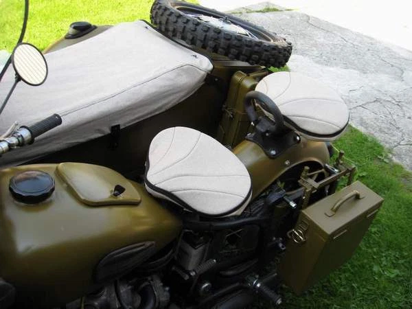 Bâche De Side-car Grise - Pour Dnepr K750, Mw 750, Ural M72 - Tissu - Neuf